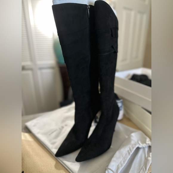 GCI black suede tall black boots very good condition - Picture 8 of 8